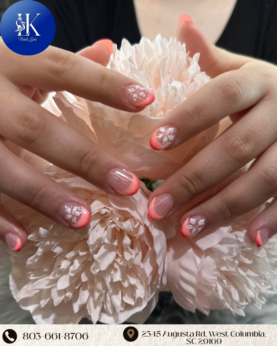 LK Nails Spa logo